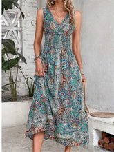 Fashion Sleeveless Print Beach Casual Boho Dress